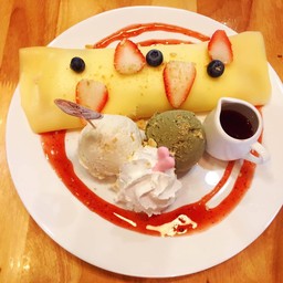 เครปโรลครีมสดฮอกไกโดสตอเบอรี่ บลูเบอรี่