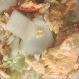ผักกาดขาวผัดไข่