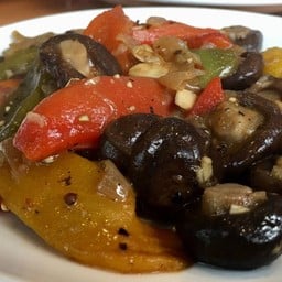 Sautéed Mixed Vegetables, Onions and Garlic in Olive Oil