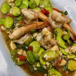 สะตอกุ้งผัดกะปิ