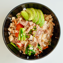 ข้าวหอมผัดหมูหมัก
