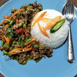 ข้าวกระเพราหมูสับ