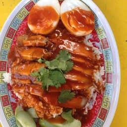 ข้าวหมูแดง+หมูกรอบ