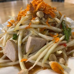 ตำไทยใส่หมูยอ