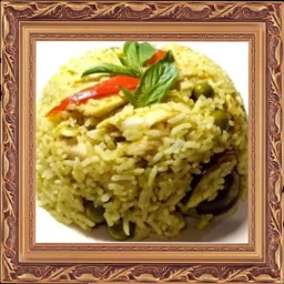 ข้าวผัดเขียวหวานไก่