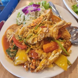 ปูม้าผัดผงกระหรี่
