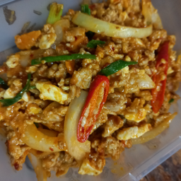 หมูสับผัดไข่เค็ม