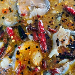 ปลาร้าลอยทรงเครื่อง