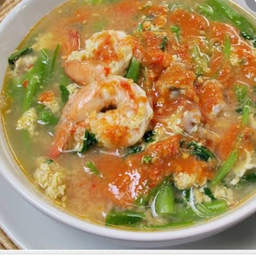 สุกี้แห้งทะเล น้ำจิ้มหมาล่า