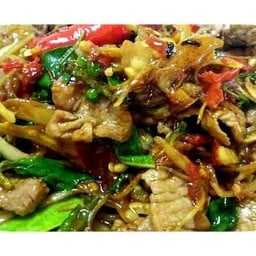 ผัดฉ่าราดข้าว