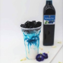 อัญชันเฉาก๊วย 仙草+蝴蝶豌豆