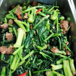 คะน้าเจ + ข้าว