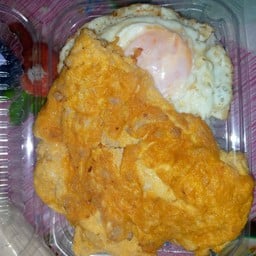 ข้าวสองใจ...(ไข่เจียวหมูสับ+ไข่ดาว)
