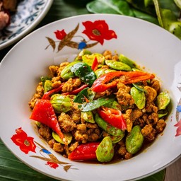 สะตอผัดพริกแกงหมูสับ