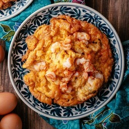 ไข่เจียวกุ้งสับ