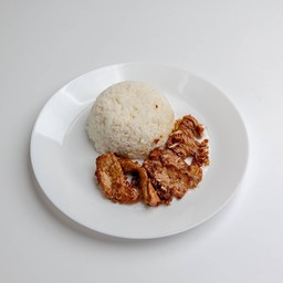 ข้าวไก่กระเทียมพริกไทย