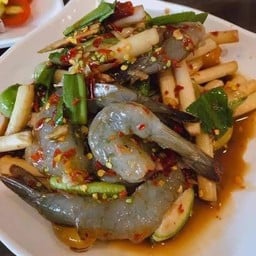 ตำไหลบัวกุ้งสด