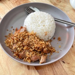 ข้าวหมูกระเทียม