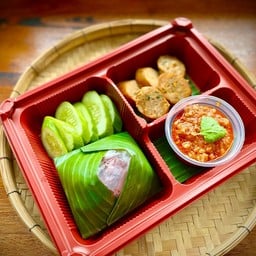 ไส้อั่ว+น้ำพริกอ่อง