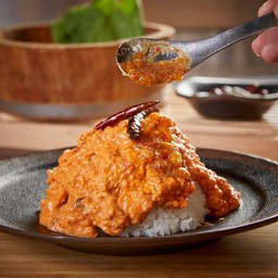 ข้าวหน้าลาวามันกุ้ง Rice Lava Shrimp Yolk