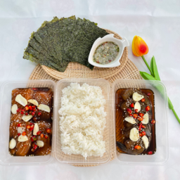 ชุดจับคู่ สุดคุ้ม (กุ้งดอง+ข้าว+แซลมอนดอง)