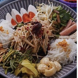 ตำถาดลาว (ปูปลาร้า)