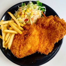 สเต็กไก่กรอบ