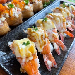 กุ้งเบิร์นชีส