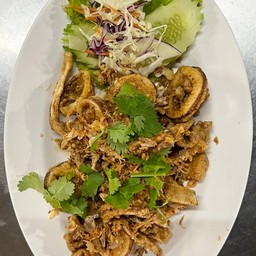 หมึกไข่ทอดกระเทียม