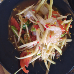 ตำลาวกุ้งสด