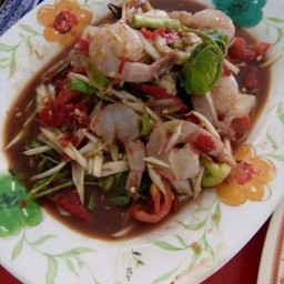 ตำกุ้งสด ธรรมดา