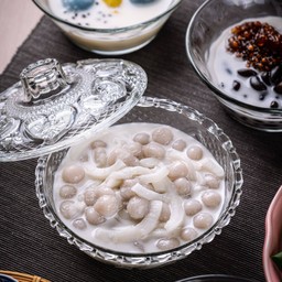 บัวลอยเผือกมะพร้าวเผา