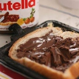 ขนมปังปิ้งnutella2แผ่น