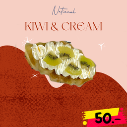 ครอฟเฟิล กีวี่ & ครีม ( kiwi & cream )