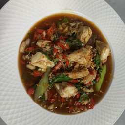 กะเพราเนื้อปู