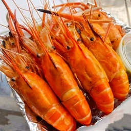 กุ้งเป็นเผา 300 กรัม (ตัวผู้ไซส์18-22ตัวโล)
