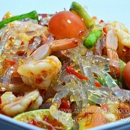 ยำเส้นแก้ว กุ้งสด