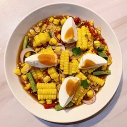 ยำข้าวโพดไข่เค็ม