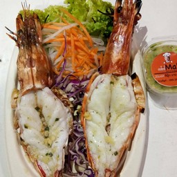 กุ้งลายเสือ (ไซส์ 8 ตัวโล) จำนวน 2 ตัว