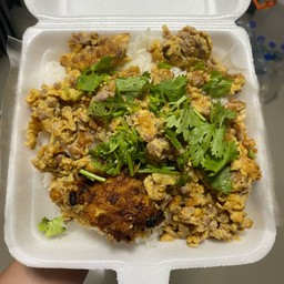 ไข่เจียวหมูสับบ้านๆ ราดข้าว