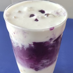 มันม่วงลาเต้นมสดหน้าชีส