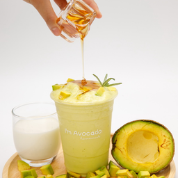 🥑🍯 อะโวคาโดน้ำผึ้งนมสดสมูทตี้
