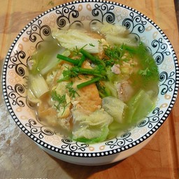 แกงจืดไข่เจียวหมูสับ