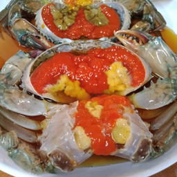 ปูทะเลไข่เยิ้มดองน้ำปลากวน