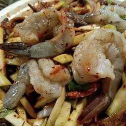 มะม่วง+กุ้งสด