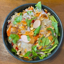 ยำเส้นแก้ว ไก่สับ โบราณ