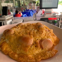 ข้าวไข่เจียวไส้กรอก-ราดข้าว