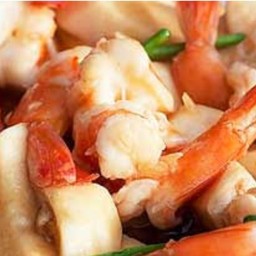 ผัดเห็ดออริจิกุ้ง