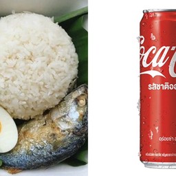 ข้าวกล่องไข่ชะอม น้ำพริก