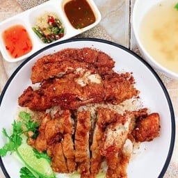 ข้าวมันไก่หม่าล่า+ไก่ทอด พิเศษ